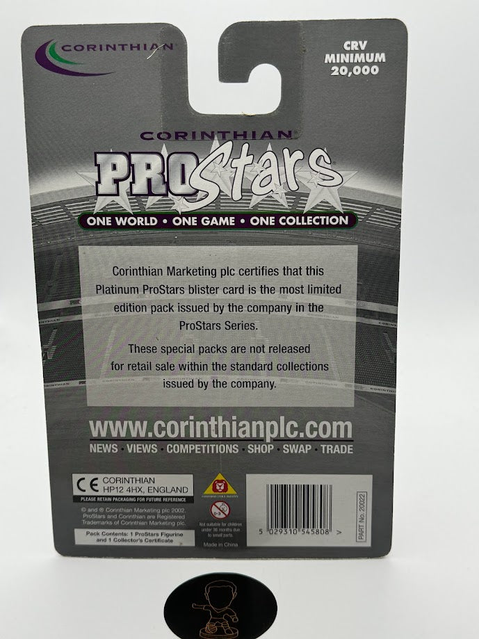 Jon Dahl Tomasson - ProStars Corinthian Figure Series 21 Platinum - AC Milan - PP779 / PRO779