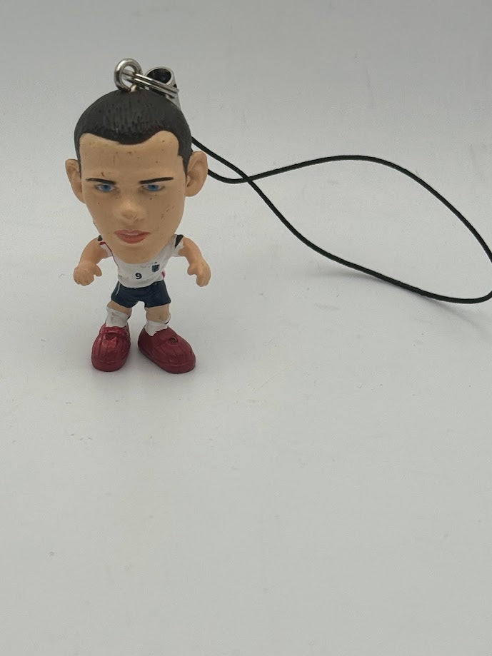 Loose Wayne Rooney - England Corinthian Figure Keyring/Phone Charm - MicroStars