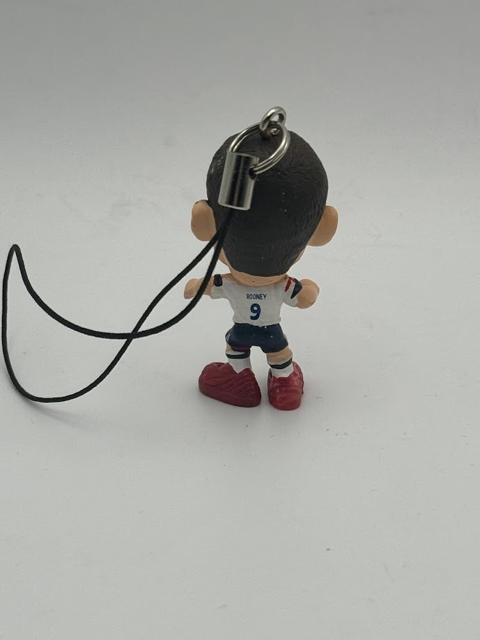 Loose Wayne Rooney - England Corinthian Figure Keyring/Phone Charm - MicroStars