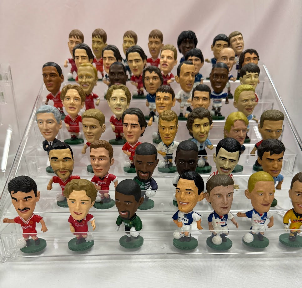 2x Brand new sealed Figure Display Racks - Ideal for Corinthian, Prostars and MicroStars Football Figures