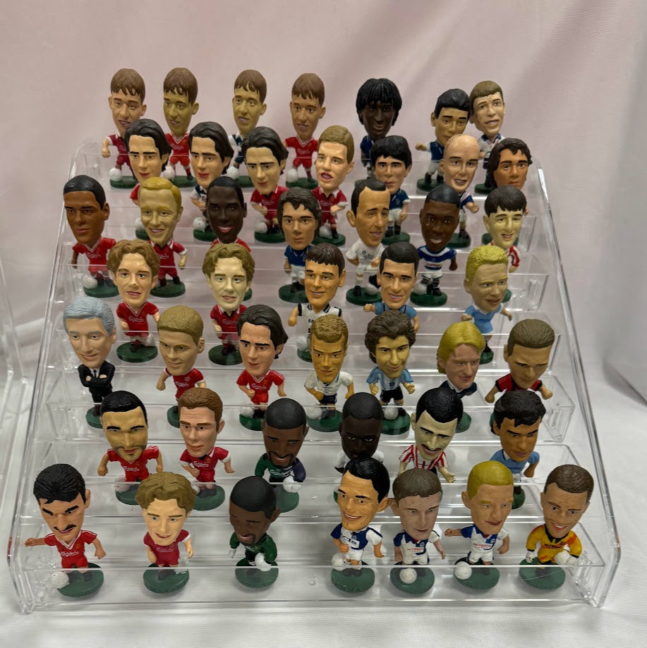 2x Brand new sealed Figure Display Racks - Ideal for Corinthian, Prostars and MicroStars Football Figures