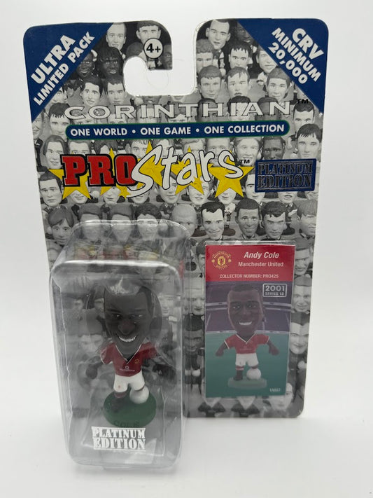 Andy Cole - Corinthian Prostars Football Figure - Manchester United - PRO425 - PLATINUM