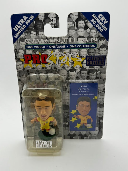 Dan Petrescu - Corinthian Football Figure - Romania - PRO241 - Collectible - Platinum Edition