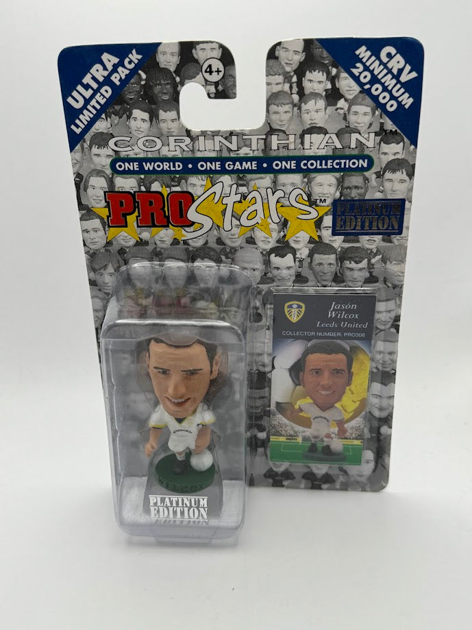 JASON WILCOX - CORINTHIAN PROSTARS SERIES 8 LEEDS UTD PRO308 FOOTBALL FIGURE - PLATINUM