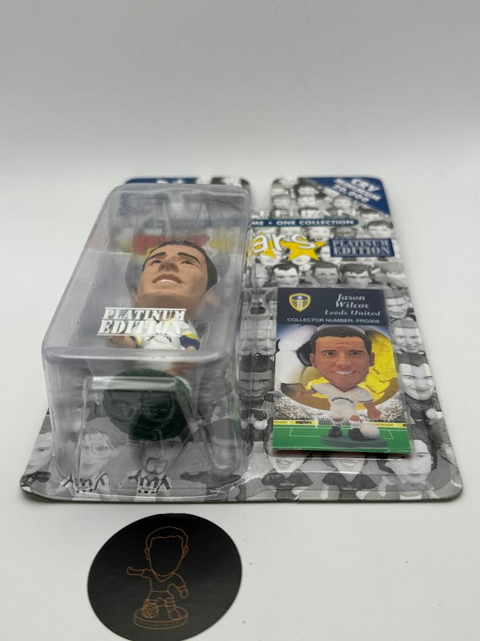 JASON WILCOX - CORINTHIAN PROSTARS SERIES 8 LEEDS UTD PRO308 FOOTBALL FIGURE - PLATINUM