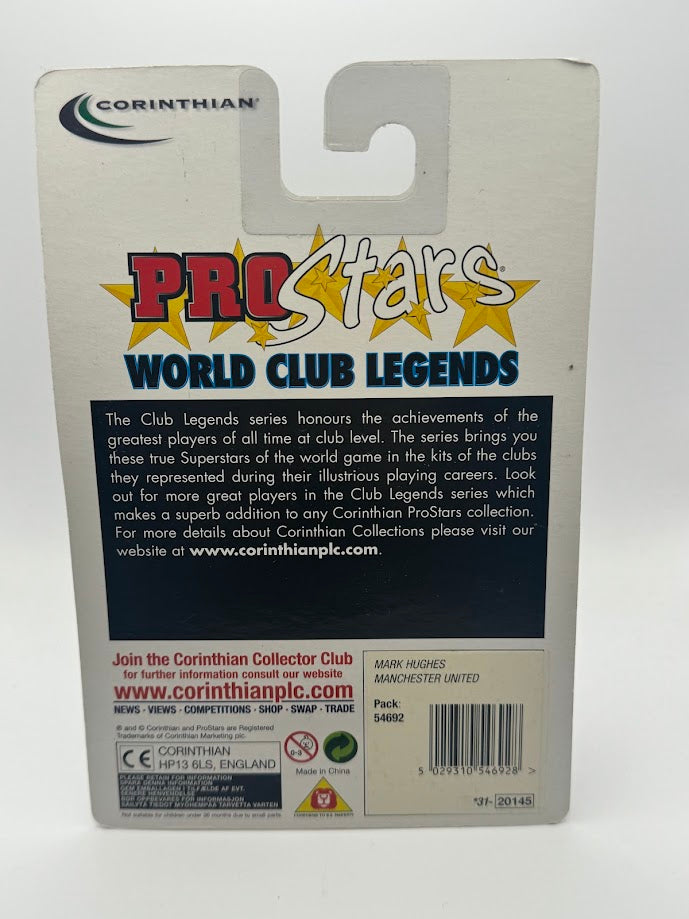 Mark Hughes - Corinthian Football Figure - Manchester United - Away Kit - ProStars World Club Legends - PRO602