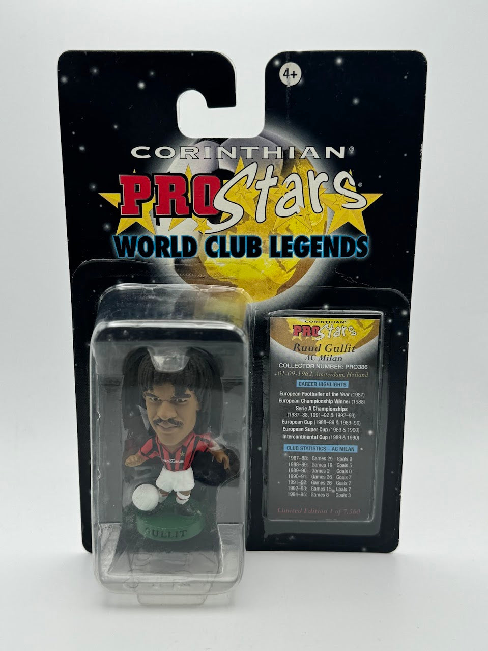 Ruud Gullit - Corinthian Football Figure - AC Milan - ProStars World Club Legends - PRO386