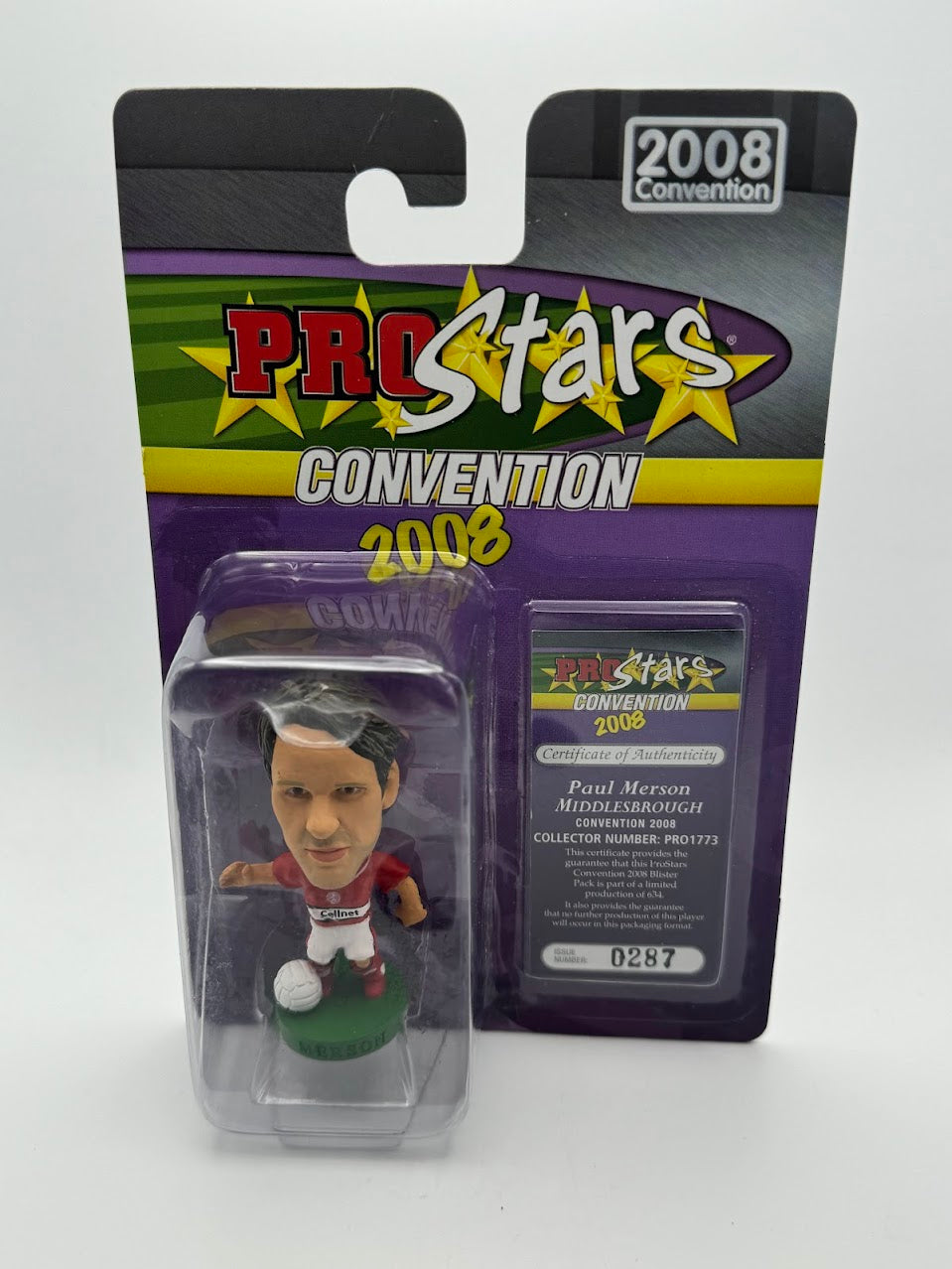 Paul Merson - Autographed Corinthian Football Figure - Middlesbrough -  ProStars 2008 Convention Special Edition - PRO1773