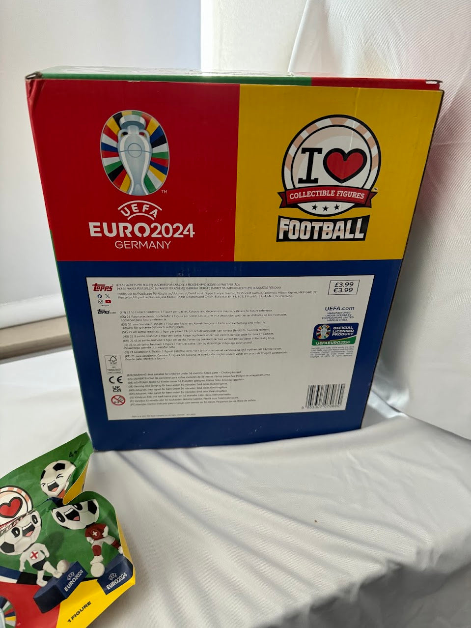 EURO2024 I Love Football Collectible Figures - Display Box and 16x unopened sachets