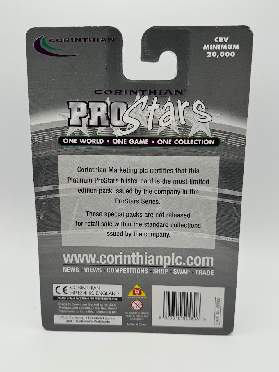 Gianluca Zambrotta - ProStars Corinthian Figure : Juventus Series 21 Platinum - PP780 / PRO780