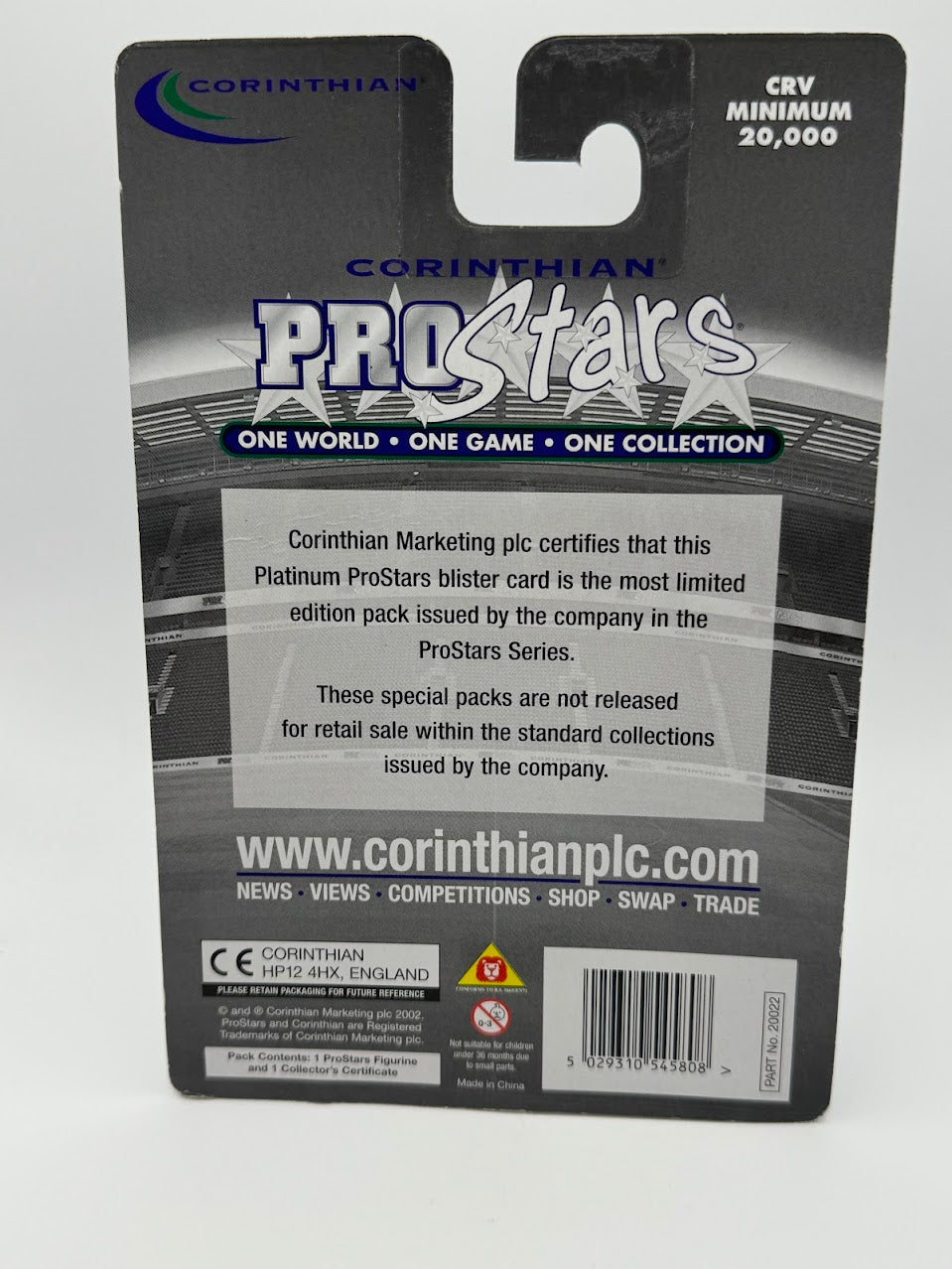 Ivan Campo - Corinthian Prostars Series 26 - Midfield Maestros - Bolton Wanderers - PP1058 /  PRO1058 - PLATINUM