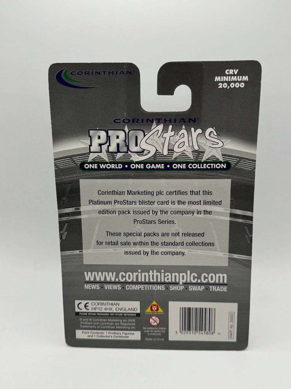 Francesco Totti - Corinthian ProStars Football Platinum Figure - AS Roma - PRO621/PP621