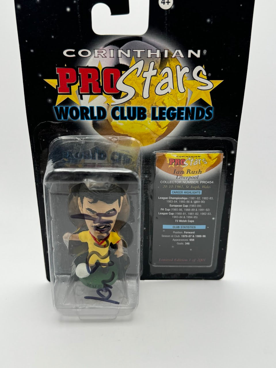 Ian Rush - Autographed Corinthian Football Figure - Liverpool - ProStars World Club Legends - PRO454 - Collectible