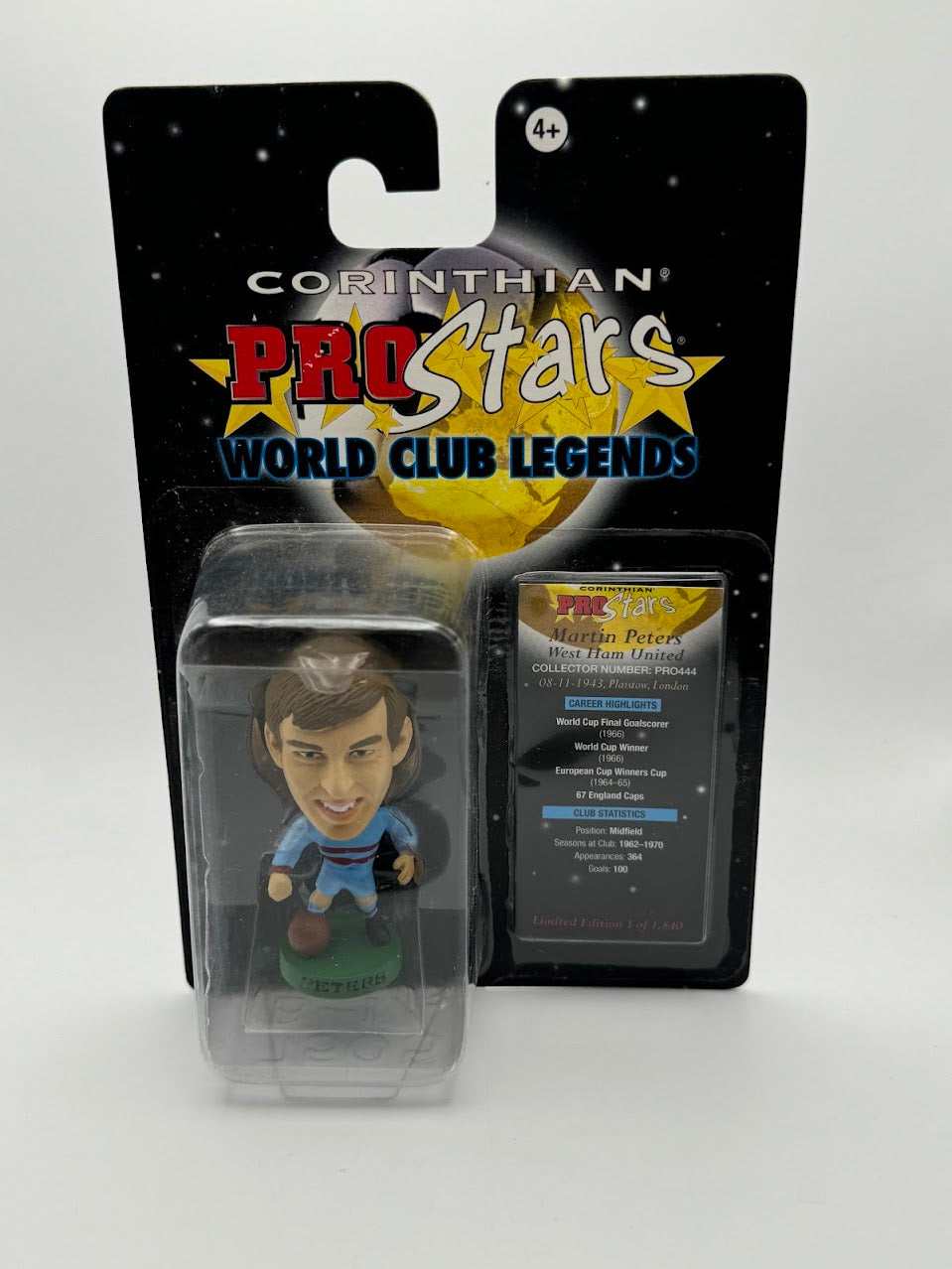 Martin Peters - Corinthian Football Figure - West Ham United - ProStars World Club Legends - PRO444