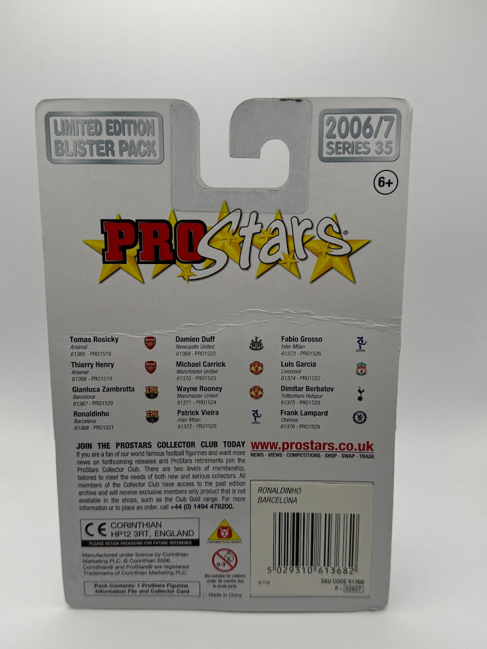 Ronaldinho - Corinthian ProStars - Series 35 - Barcelona - PRO1521