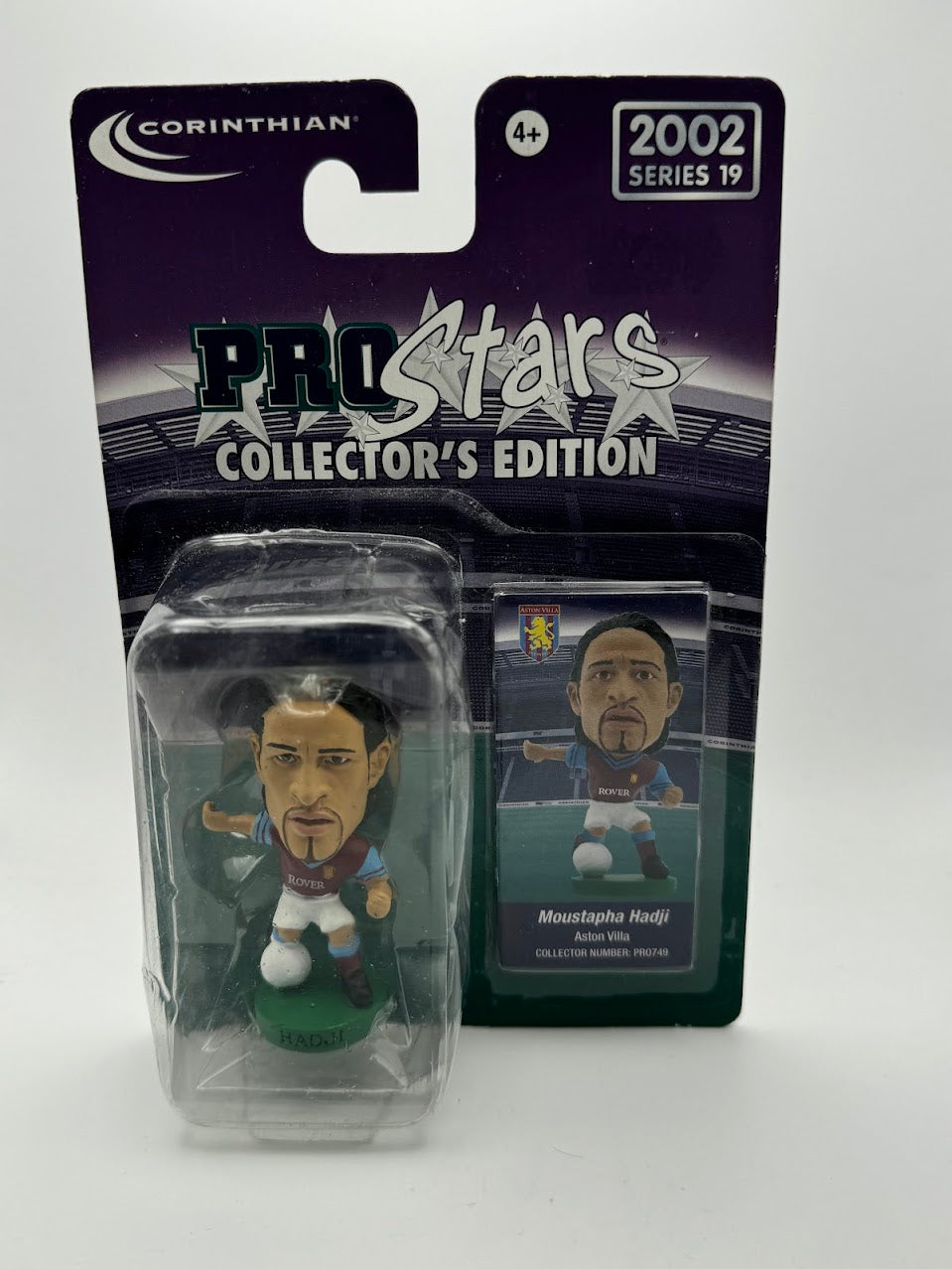 Moustapha Hadji ProStars Corinthian Figure : Aston Villa (HOME KIT) Series 19