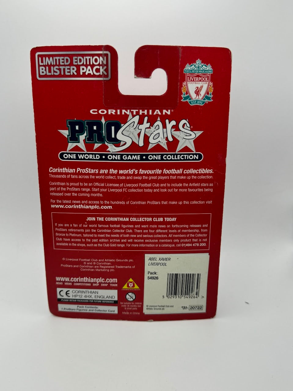 Abel Xavier - Corinthian ProStars Club Edition - LIVERPOOL - PRO681