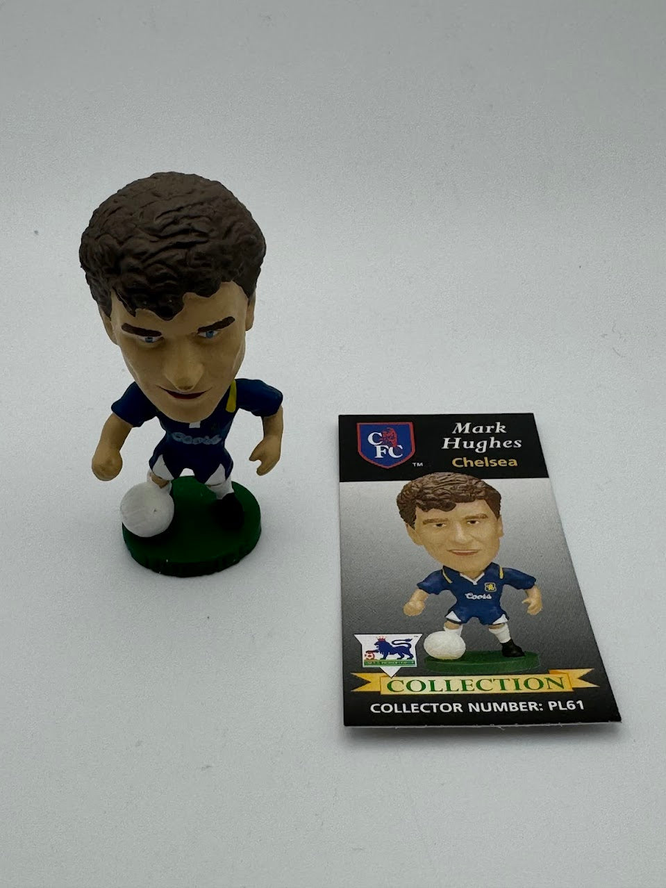 Mark Hughes - Chelsea Corinthian Headliner Figure - Loose + Card - PL61