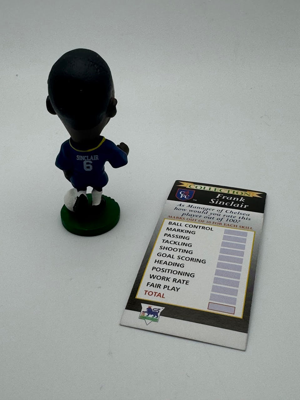 Frank Sinclair - Chelsea Corinthian Headliner Figure - Loose + Card - PL169