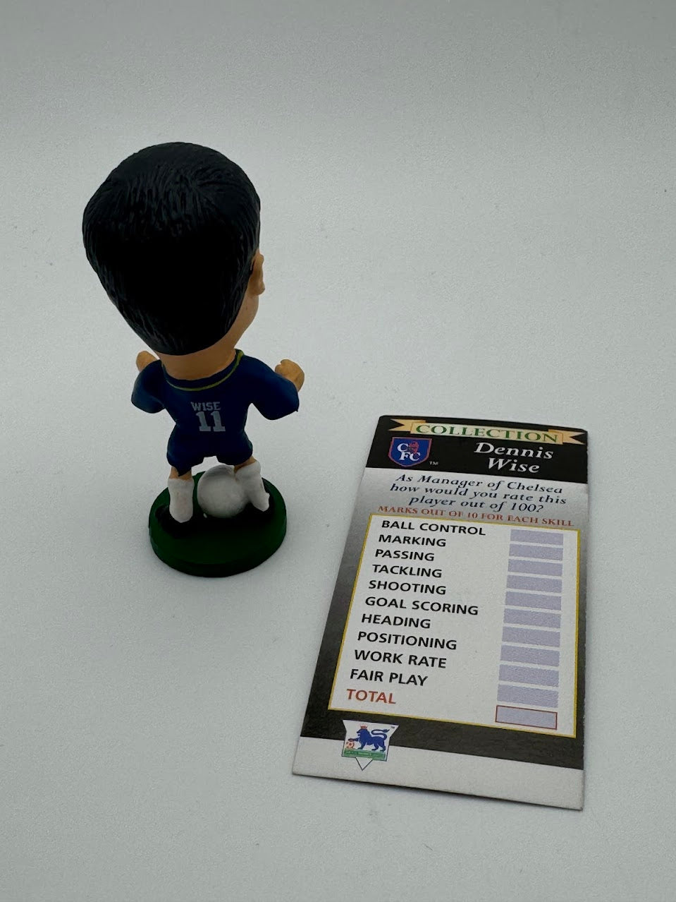 Dennis Wise - Chelsea Corinthian Headliner Figure - Loose + Card - PL09