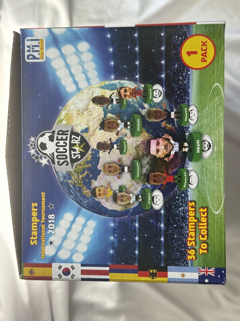 Soccer Starz International Tournament Stampers - Football Collectible Figures - Display Box and 24x unopened sachets