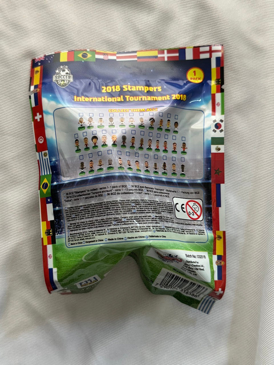 Soccer Starz International Tournament Stampers - Football Collectible Figures - Display Box and 24x unopened sachets