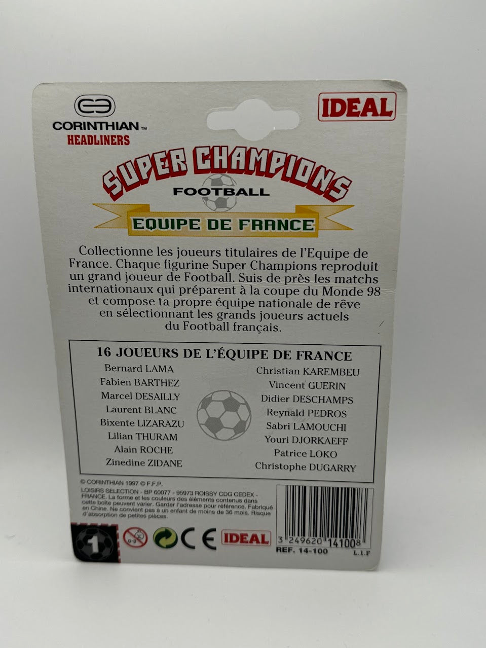 Laurent Blanc - Corinthian Football Figure - France - FRA004