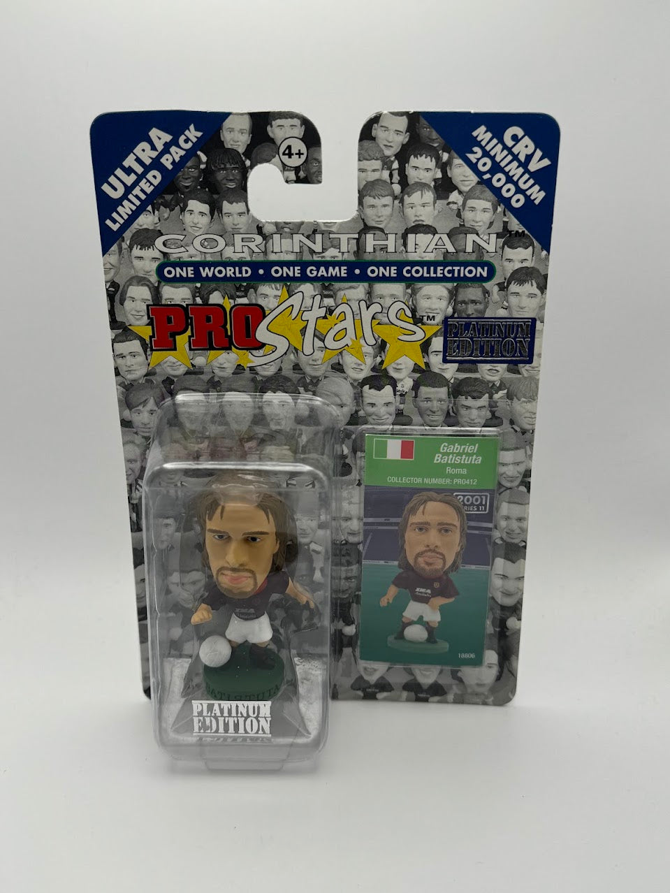 Gabriel Batistuta - Corinthian ProStars Series 11 - Roma - PP412/PRO412 - Platinum