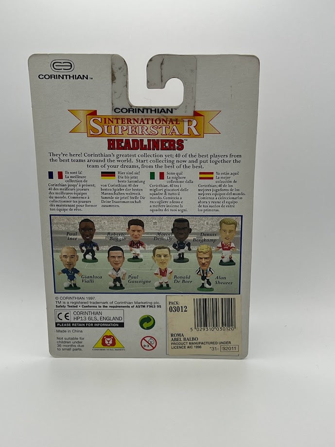 Abel Balbo Corinthian Football Figure - AS Roma - SER025 - Unopened Collectible