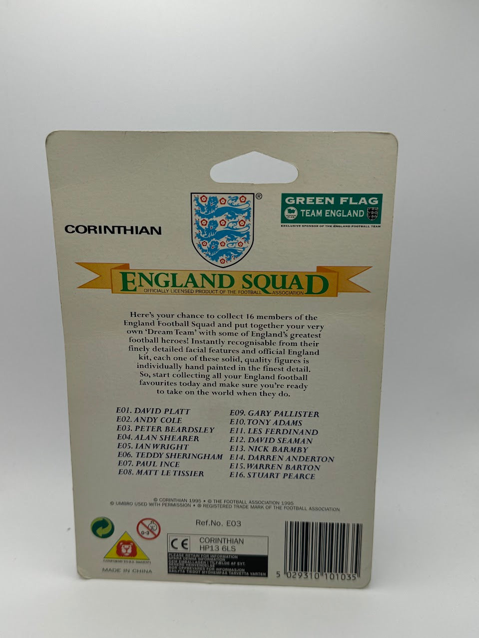 Terry Venables - CORINTHIAN HEADLINERS BLISTER - England - E17