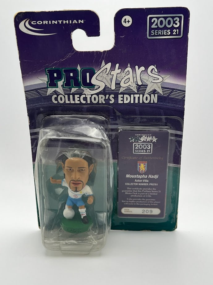 Moustapha Hadji ProStars Corinthian Figure : Aston Villa (AWAY KIT) Series 21