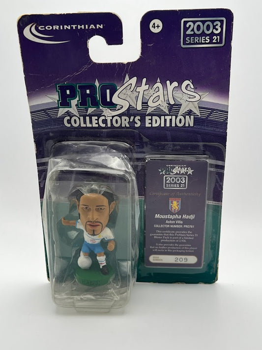 Moustapha Hadji ProStars Corinthian Figure : Aston Villa (AWAY KIT) Series 21