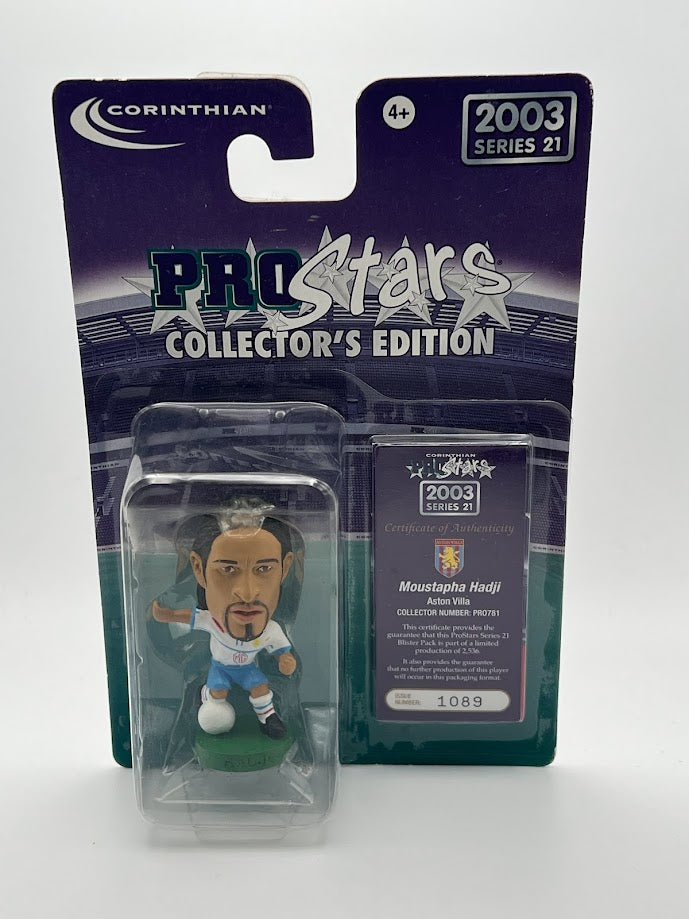 Moustapha Hadji ProStars Corinthian Figure : Aston Villa (AWAY KIT) Series 21