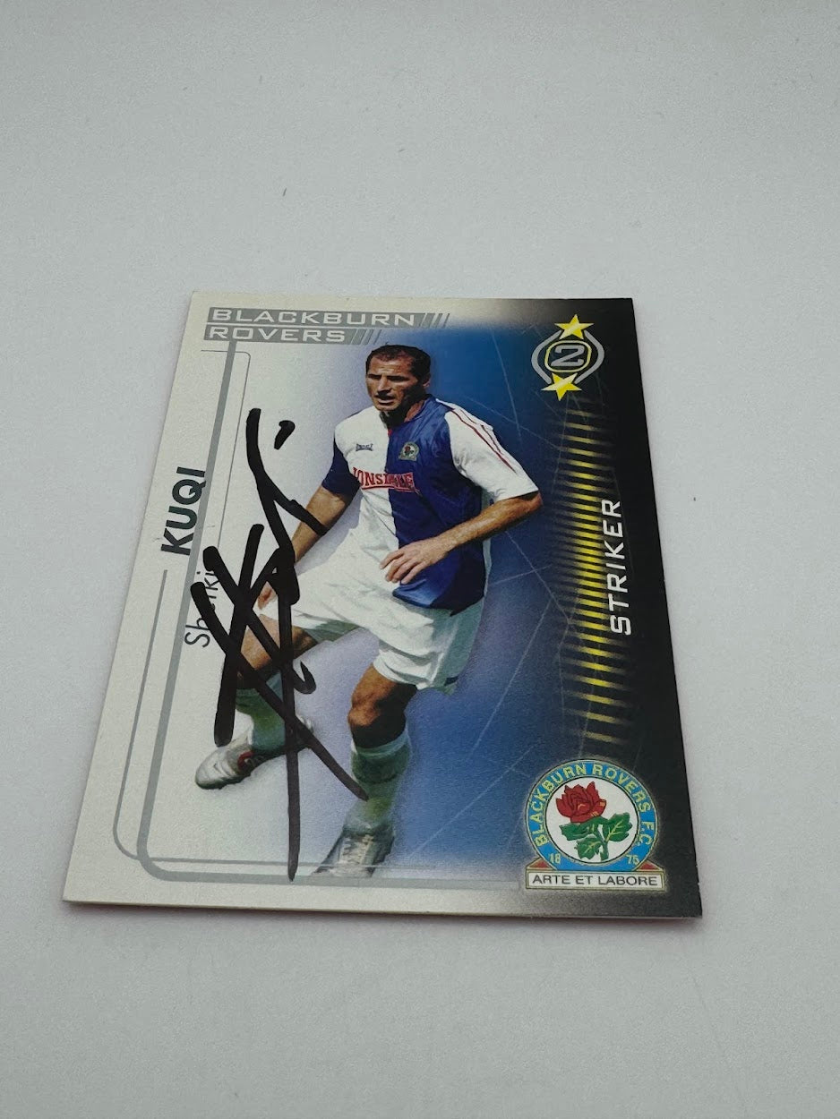 Shefki Kuqi - Autographed / Hand Signed Football Card - Blackburn Rovers