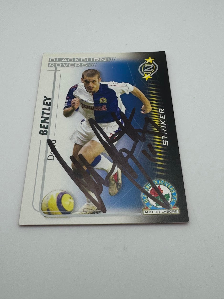 David Bentley - Autographed / Hand Signed Football Card - Blackburn Rovers