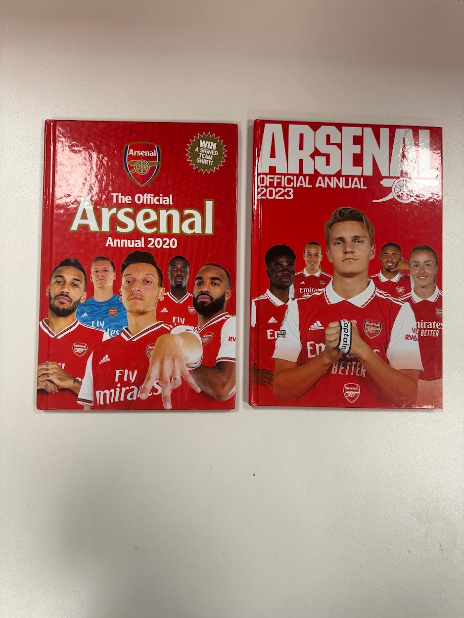 2x Official Arsenal Annuals - 2020 and 2023