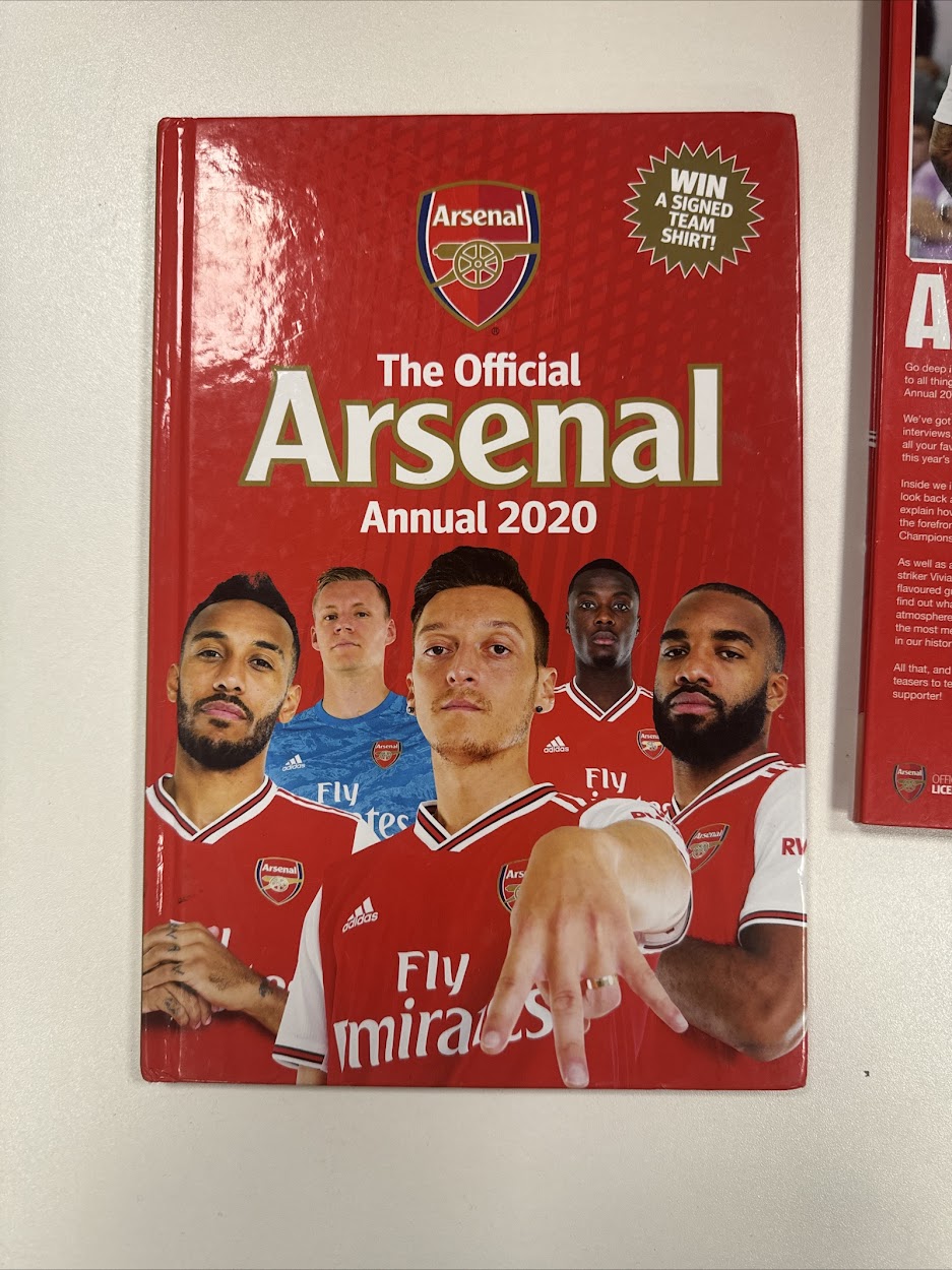 2x Official Arsenal Annuals - 2020 and 2023