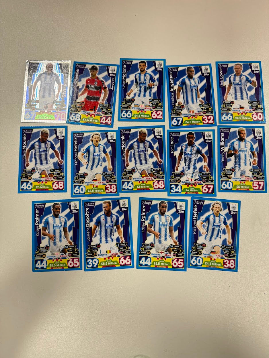 14x Huddersfield Match Attax - Football Cards