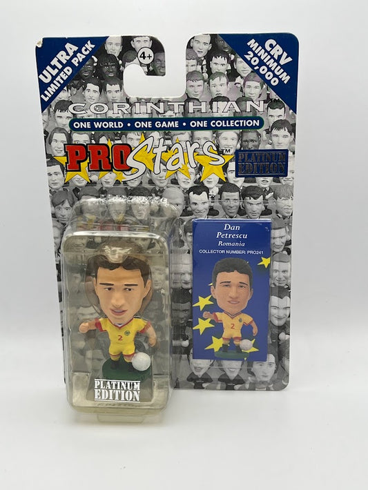 Dan Petrescu - Corinthian Football Figure - Romania - PRO241 - Collectible - Platinum Edition