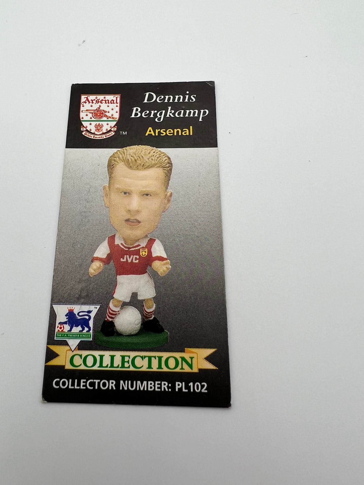 Dennis Bergkamp Collector Card - Arsenal - Corinthian Figure Card - PL102