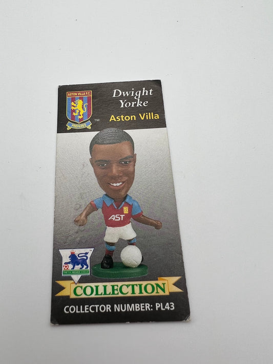 Dwight Yorke Collector Card - Aston Villa - Corinthian Figure Card - PL43