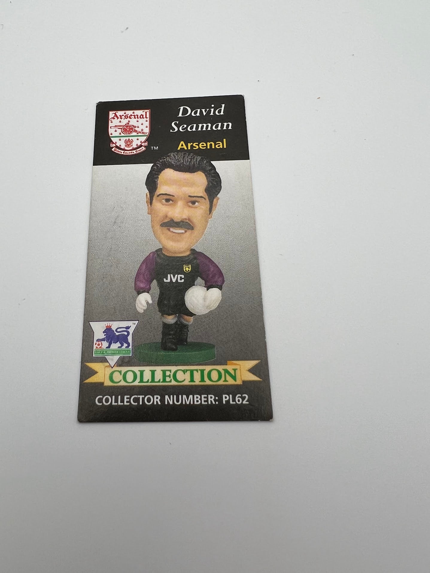 David Seaman Collector Card - Arsenal - Corinthian Figure Card - PL62