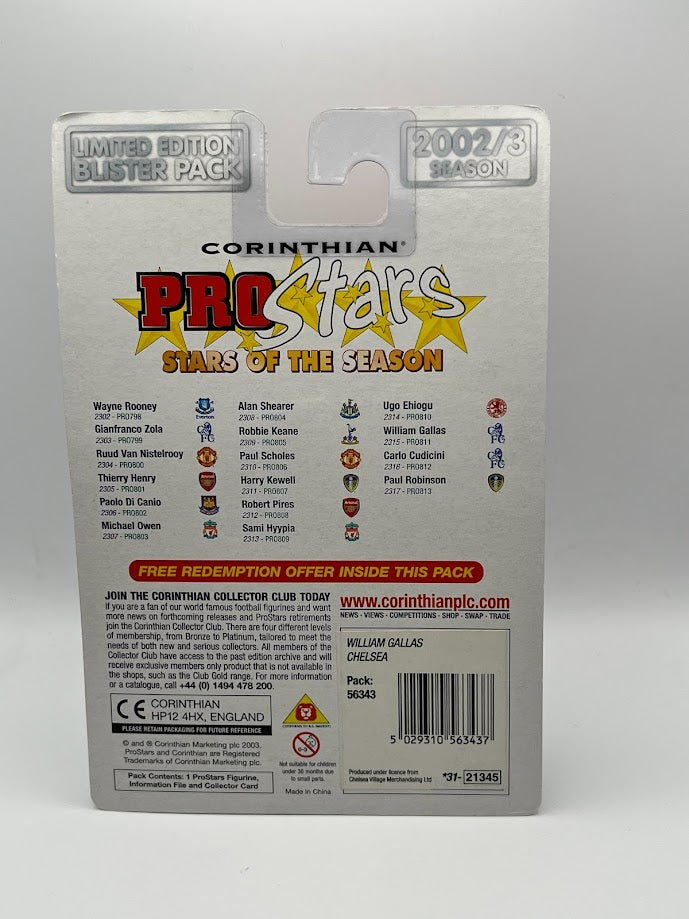 William Gallas - Corinthian ProStars Stars of Season - Chelsea - PRO811