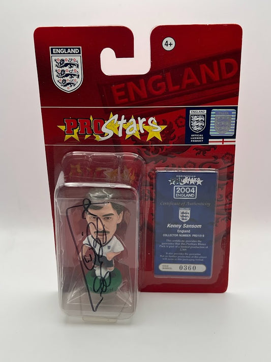 Kenny Sansom - Autographed Corinthian Football Figure - England - PRO1018 - CONVENTION 2004 SPECIAL GUESTS