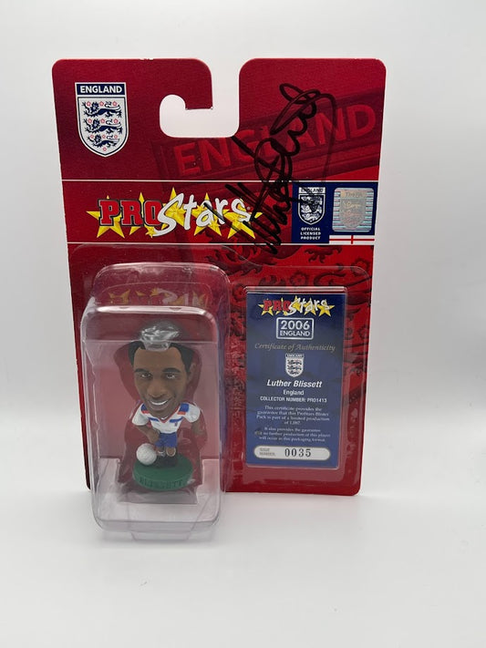 Luther Blissett - Autographed Corinthian Football Figure - England - PRO1413 - CONVENTION 2006 SPECIAL GUESTS