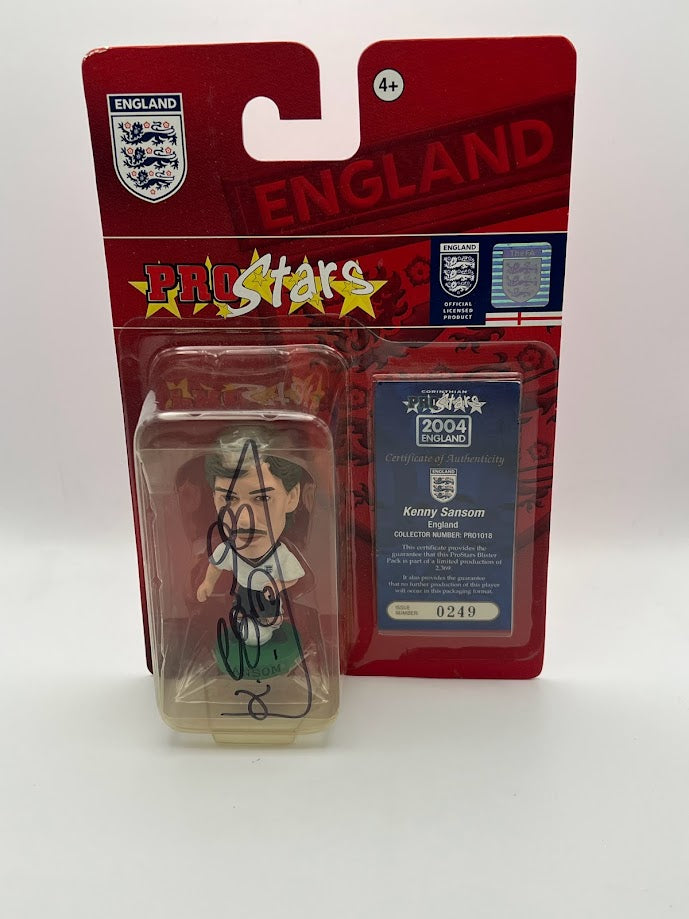 Kenny Sansom - Autographed Corinthian Football Figure - England - PRO1018 - CONVENTION 2004 SPECIAL GUESTS