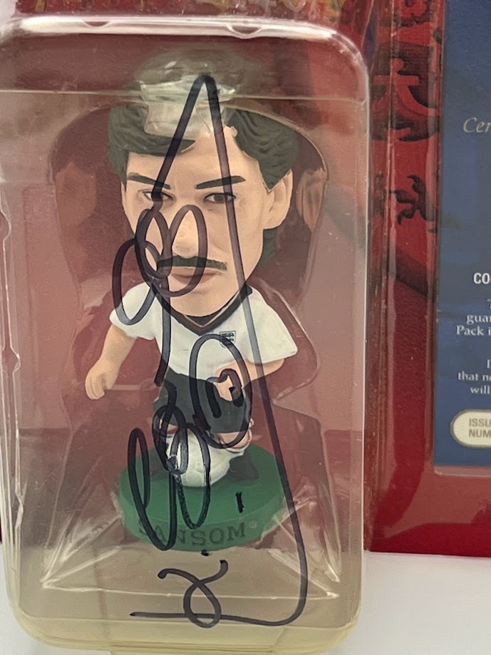 Kenny Sansom - Autographed Corinthian Football Figure - England - PRO1018 - CONVENTION 2004 SPECIAL GUESTS