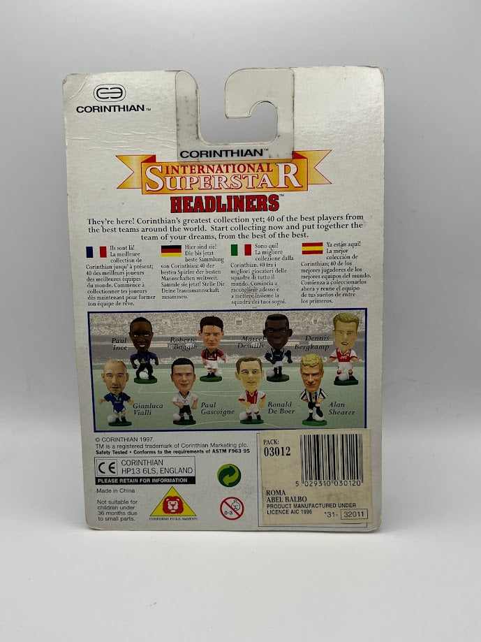 Abel Balbo Corinthian Football Figure - AS Roma - SER025 - Unopened Collectible