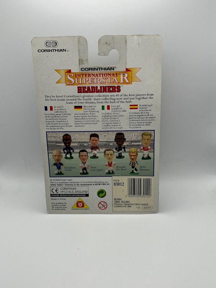 Abel Balbo Corinthian Football Figure - AS Roma - SER025 - Unopened Collectible