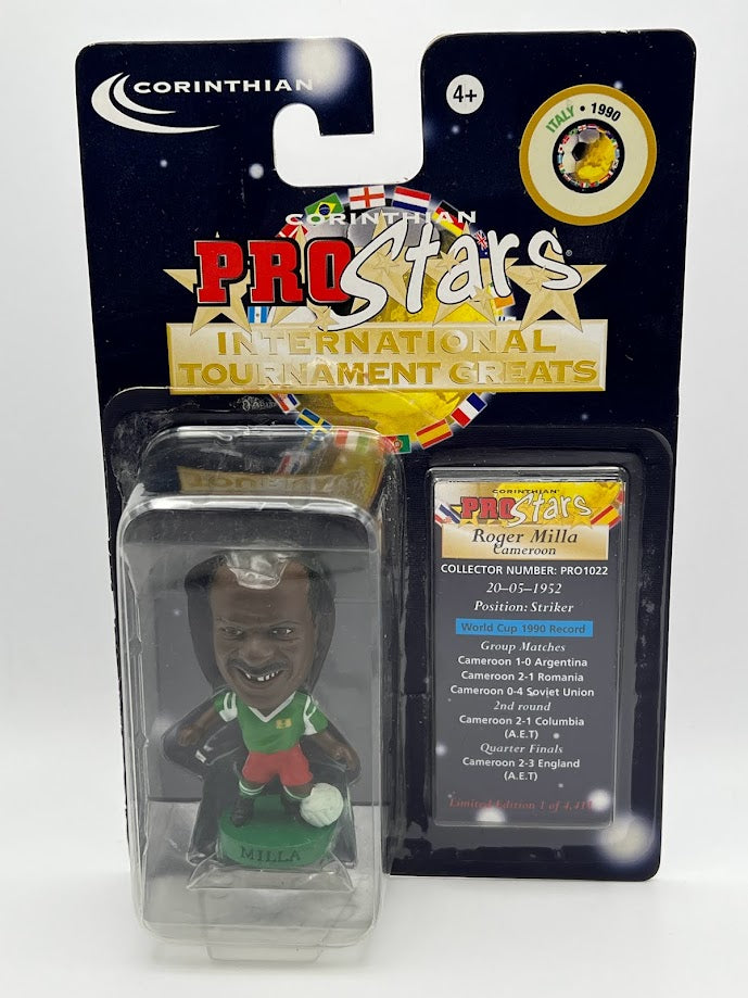 Roger Milla - Corinthian Football Figure - Cameroon - ProStars International Tournament Greats - PRO1022 - Collectible